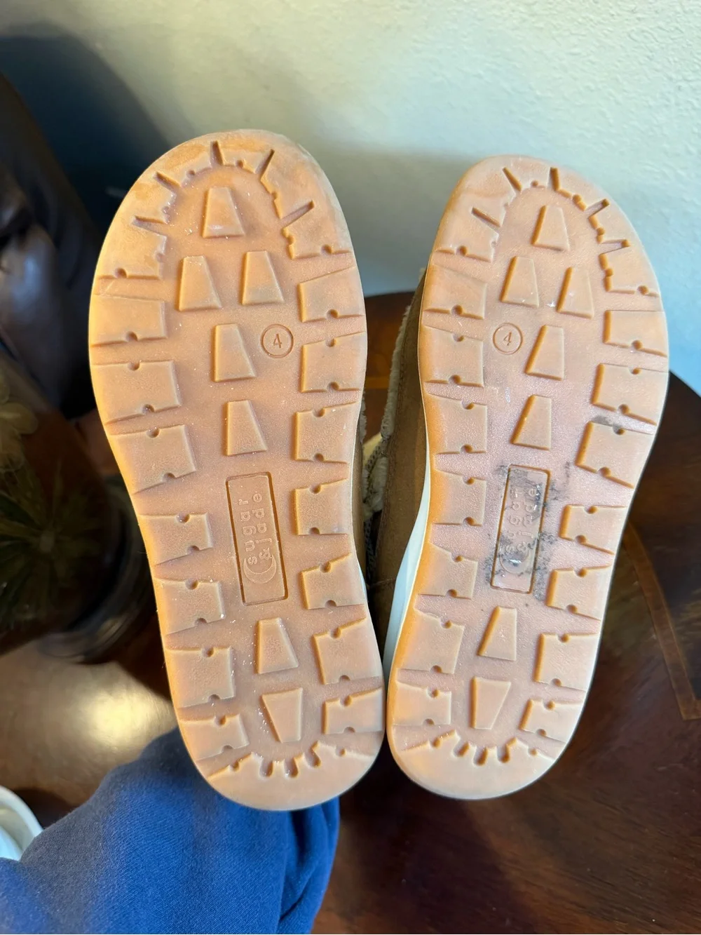 Kids Cream Sherpa Winter Boots -